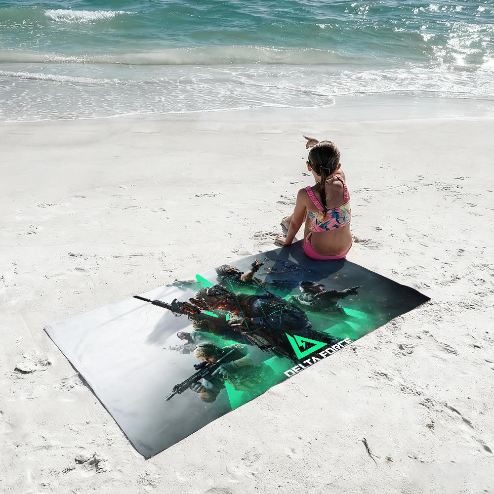 Game D-Delta Force Hawk Ops Towel Shower Sauna Travel Spa Quick Dry Gym Accessories Soft Large Beach Towels