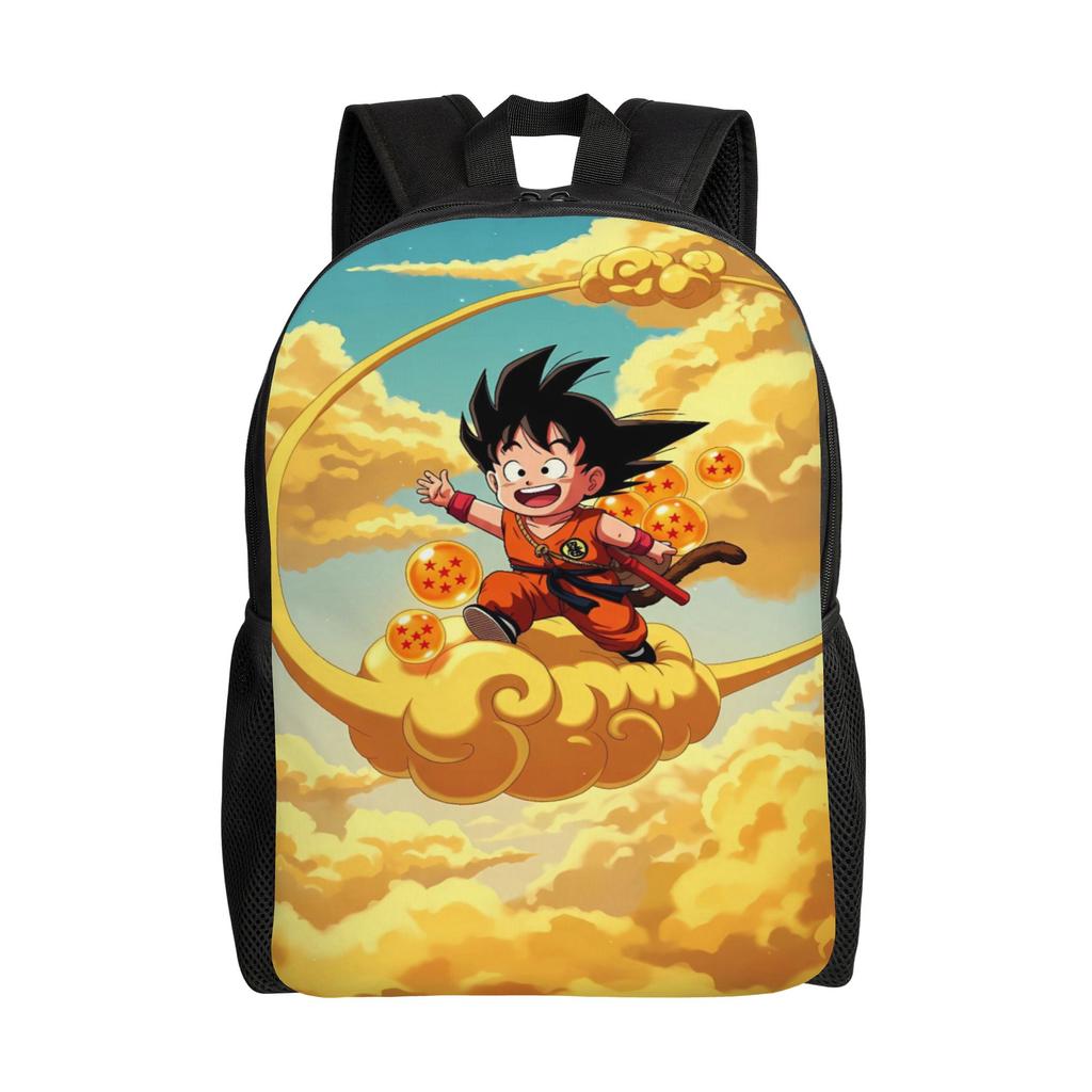 Kid Goku Flying On Nimbus Dragon Ball Backpack Cute Backpacks Youth Hiking Big High School Bags Design Rucksack