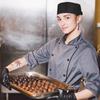 Adjutable Strap Breathable Sushi Cap Japanese-Style Chef Hat Chef Flat Top Caps  Coffee Shop
