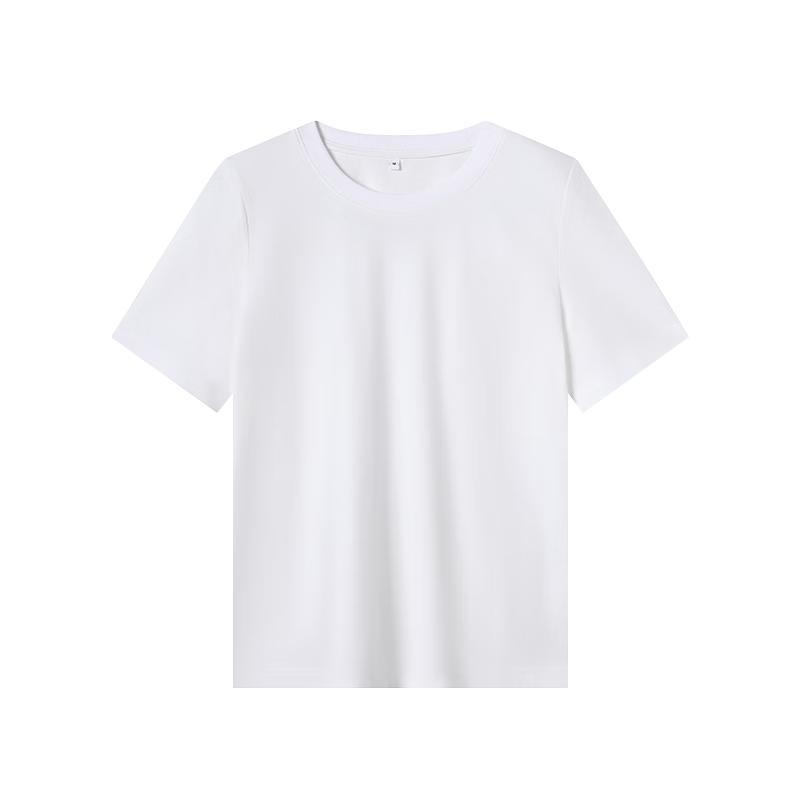 Jingdong Crafted Women's Pure Cotton Basic Short Sleeve T-Shirt