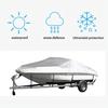 All Season Waterproof Boat Cover with UV Resistance Storage Cover Simple Installation for V Shaped Boats 14 To 16 Feet