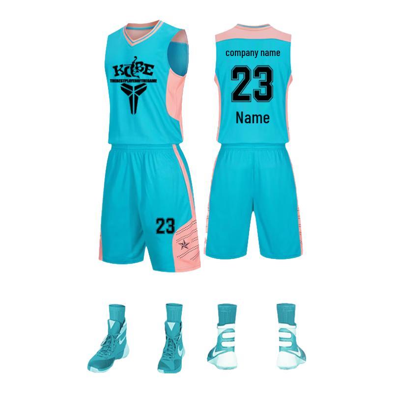 

Junyouhui Unisex Basketball Jersey and Shorts Set M