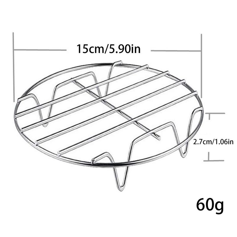 Stainless Steel Cookware Steamer Rack Cooking Baking Pot Stand AirfryerGrill Food Accessories Kitchen Steaming Racks Grid