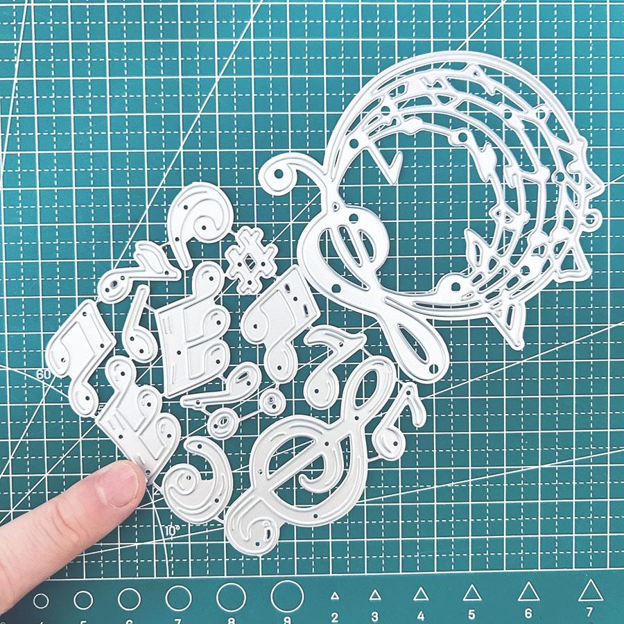 

Musical Flourish Metal Cutting Dies Scrapbooking Card Making Album Photo Craft dies