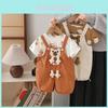 Trendy Baby Summer Outfit 2024 Stylish Boy's T-shirt And Girl's Overalls Set For Kids