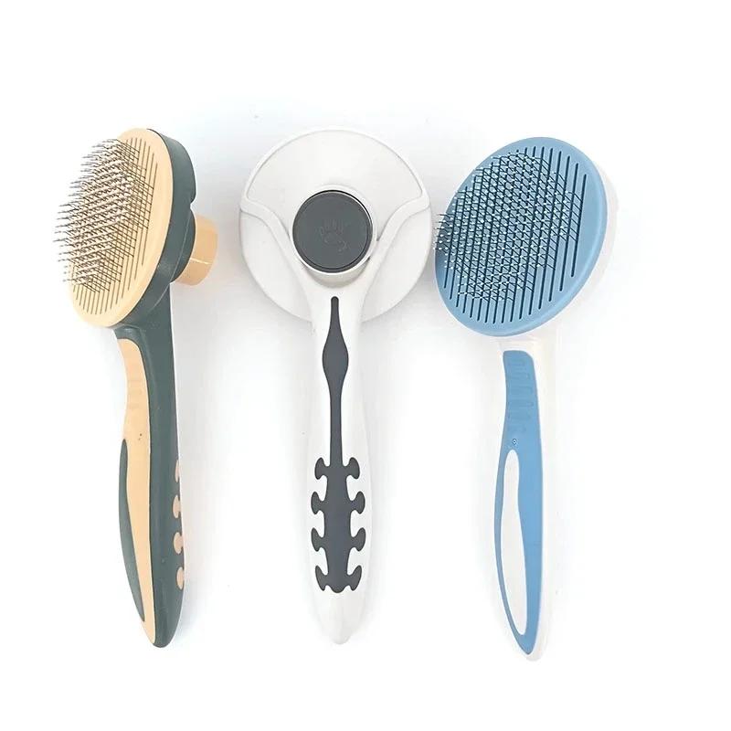 Self-cleaning Brush for Cats and Dogs, Grooming Tool, Removes Loose Tangled, Puppy Massage Comb, Cat Accessories