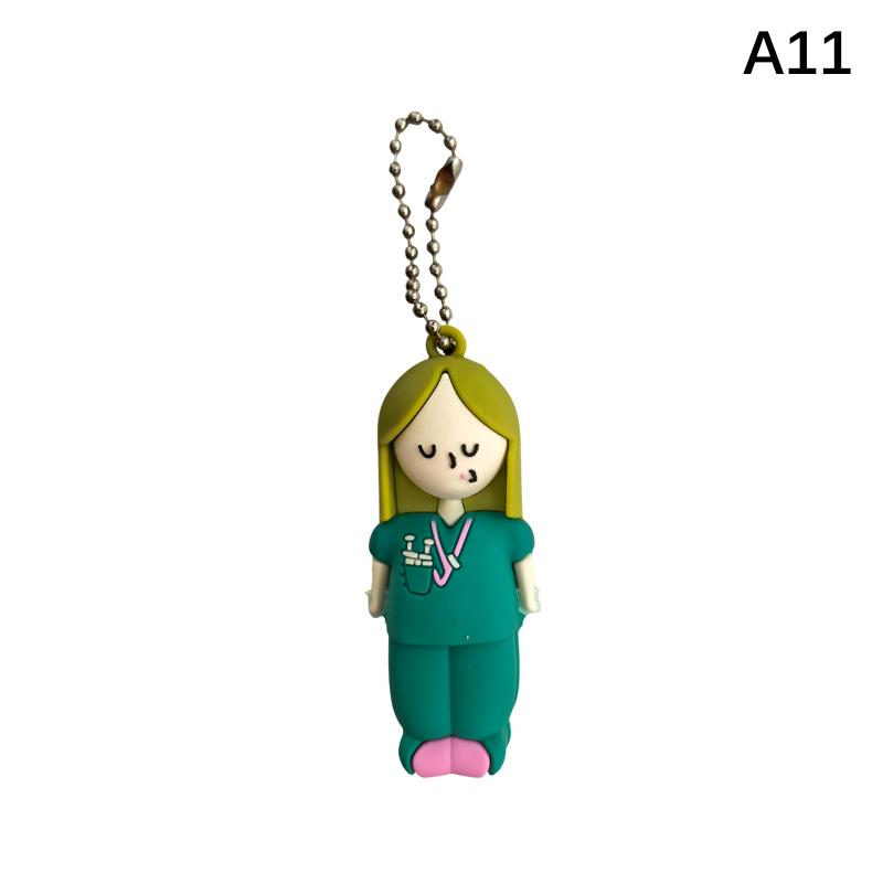 Ampoule Bottle Opener Pendant Soft Gel Ampoule Keychain Syringe-Shaped Nurse Doctor Ampoule Opener Medication Vial Breaker Tool