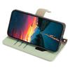 For iPhone 12/12 Pro Case Stand with Strap PU Leather Wallet Phone Cover Card Holder - Green