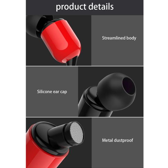 3-Meter 3.5mm Plug In-Ear Wired Earphone Broadcast Live Headset with/without Mic