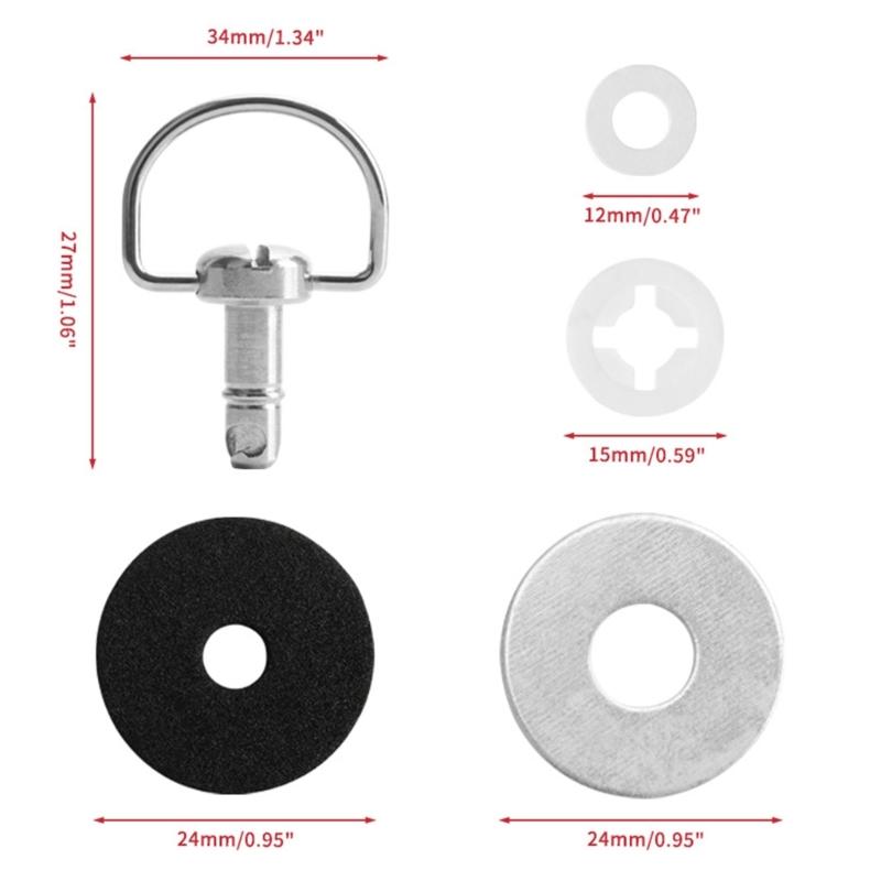 Aluminum Roof Attachment Bolts  Roof Pins Quick Release Bolts For ATV UTV 715003815 250100186 Roof Pins