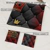 3Pcs Black Red Bedding Set King Queen Rrown Printed Cozy Duvet Cover Set King Queen Twin Single Size Birthday Gift Bedroom Decor