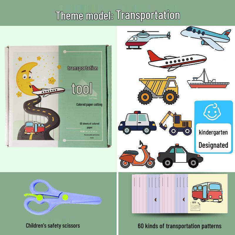 Handmade Educational Paper Cutting Art Materials for Preschool & Kindergarten