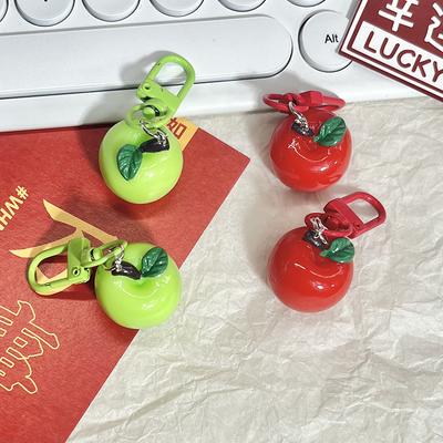 Cute  Simulated 3D Fruits Keychain Cartoon Headphone Case Pendant Creative Kawaii Backpack Decoration Accessories Gifts