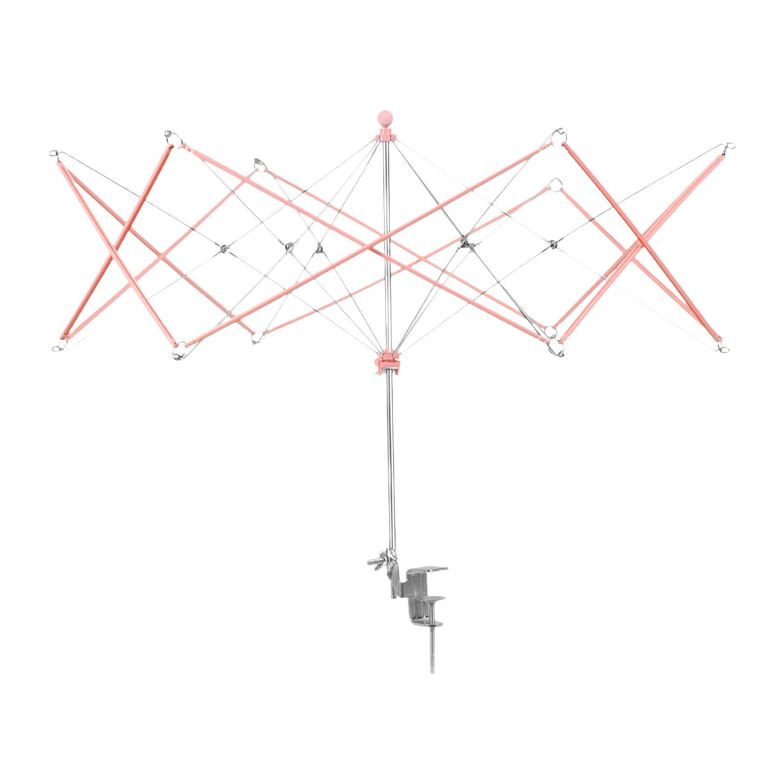 

Umbrella Swift Yarn Winder String Holder Gift Hank Yarn Swift Sturdy Supplies розовый