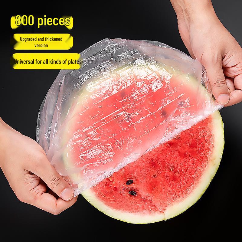 Transparent Elastic Stretch Food Sealing Sleeves for Fresh-Keeping - Kitchen and Refrigerator Use.
