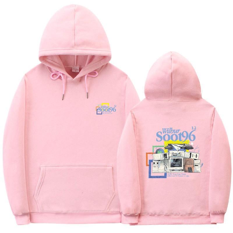 Wilbur Soot Inspired Hoodie Unisex Oversized Sweatshirt With Ribbed Hem Print Design