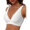 Nahtloser kabelloser BH Deep V Bequemer gepolsterter T-Shirt-BH Unsichtbar für den täglichen Gebrauch für Damen