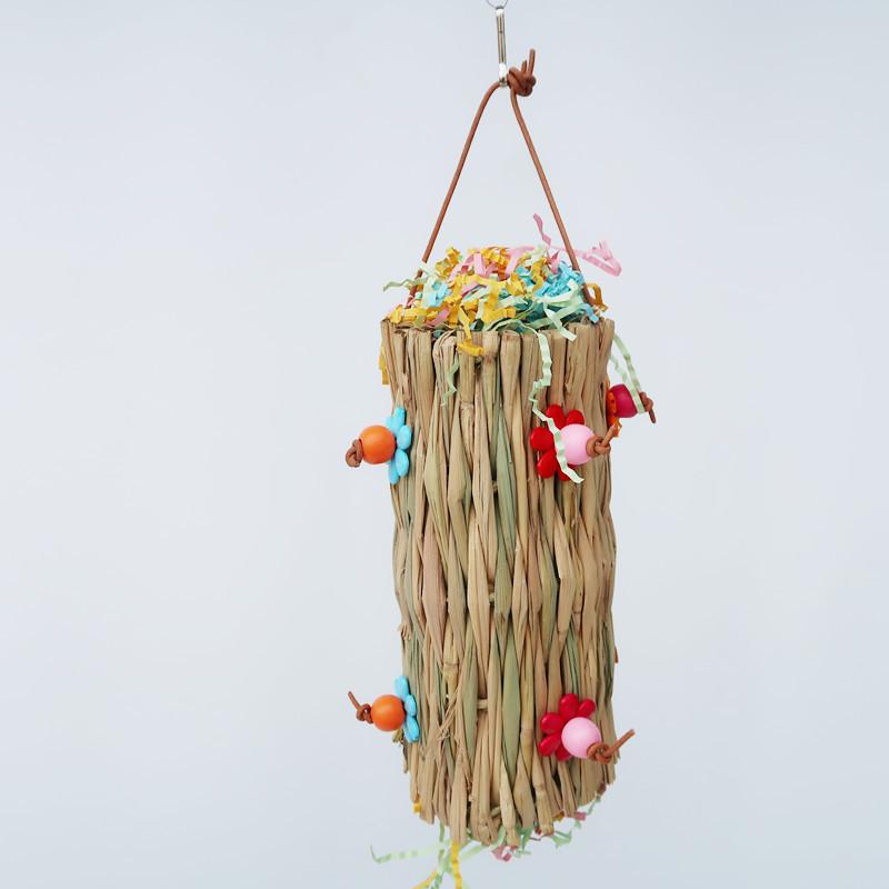 Parrot Bird Chewing Toys Cage Bird Foraging Paper Toys Beneficial Multifunctional Safe Bird Shredder Toys for Cockatiel