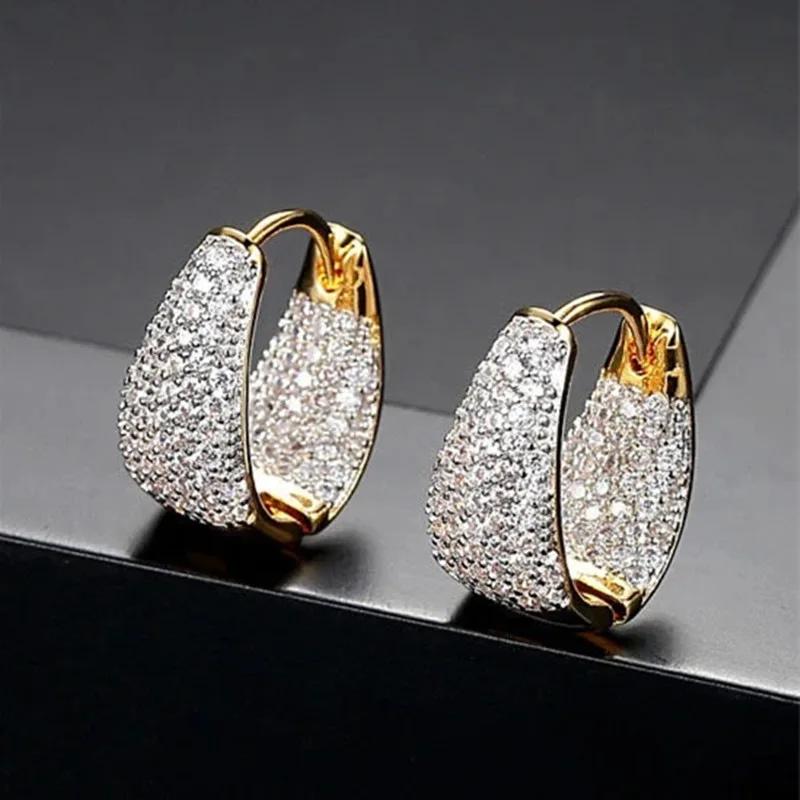 Exquisite Sweet Cool Street Pography With Zircon Inlaid Women'S Ear Buckle Shining Sweet Fashion Simple Accessories