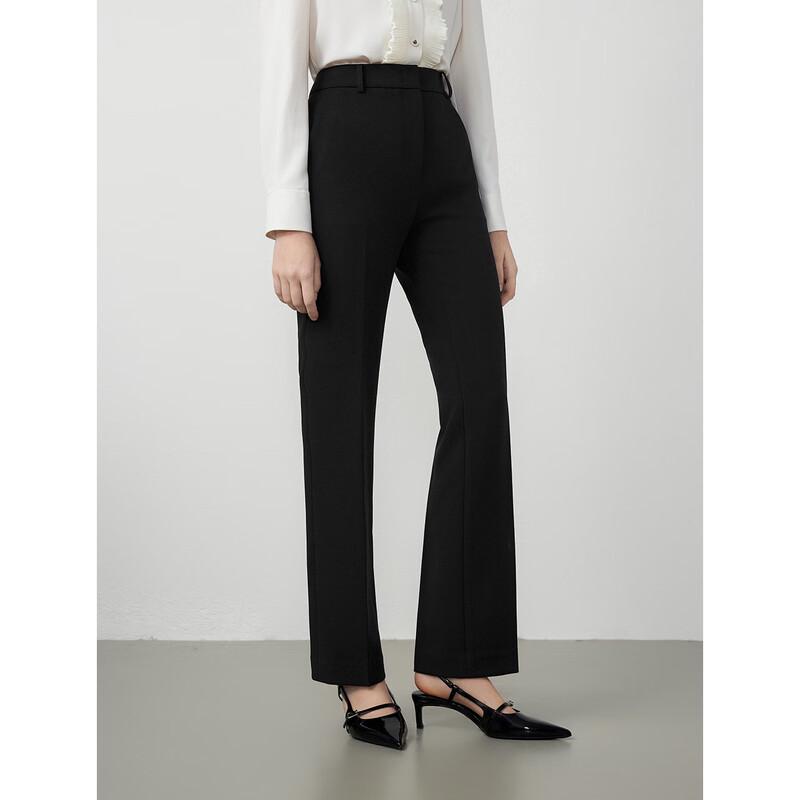 LANZHI Women's Slimming Straight-Leg Suit Pants