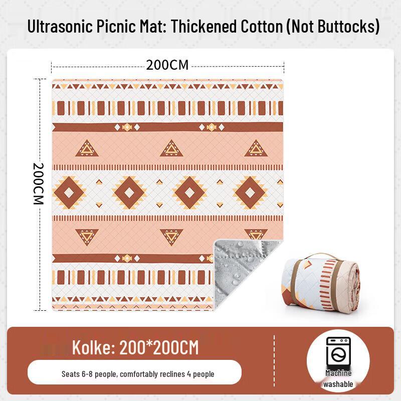 Beishanlang Outdoor Picnic Mat 200x200cm