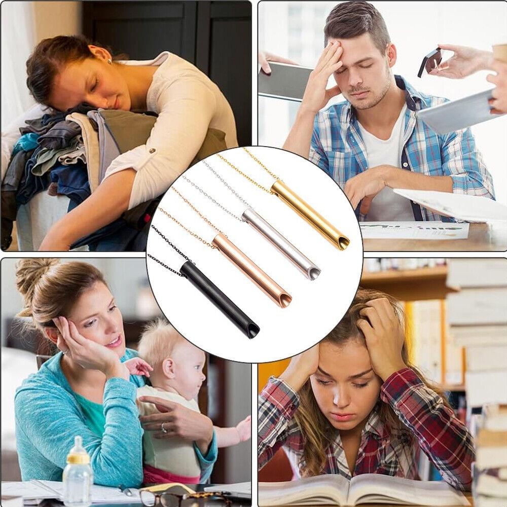 Stress Anti Necklace Relief Breathlace Quit Smoking Breathing Mindfulness