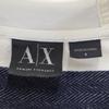 ARMANI EXCHANGE Border Pattern Long sleeve Half zip Parker S white Men's Used
