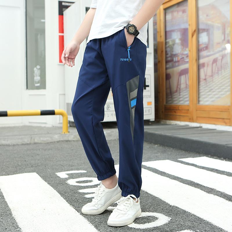 

Быстросохнущие уличные брюки для мальчиков с защитой от комаров, весна/лето 2022, тонкие, свободные, больших размеров, повседневная спортивная одежда для детей среднего и старшего возраста. Size 24 (130cm)