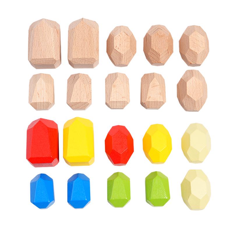 Colorful Stacking Stones: Hand-Eye Coordination Game for Kids