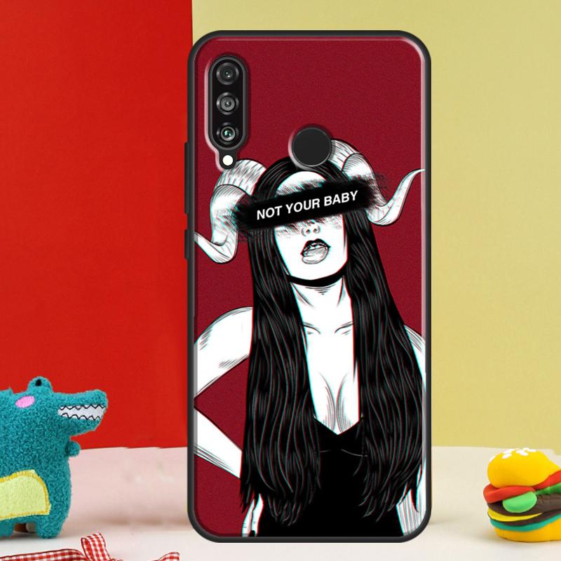 Devil Girl Woman For Huawei Nova 5T 9 10 SE 12i 12s 11i Y91 Y90 Y60 Y70 Y72 Y61 P60 P30 Pro P20 P40 Lite Case