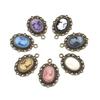 Antique Silver Oval Zinc Alloy Pendant With An Inlaid 18*25Mm Beauty Head Design, Hair Accessory Necklace, Diy Jewelry Accessory