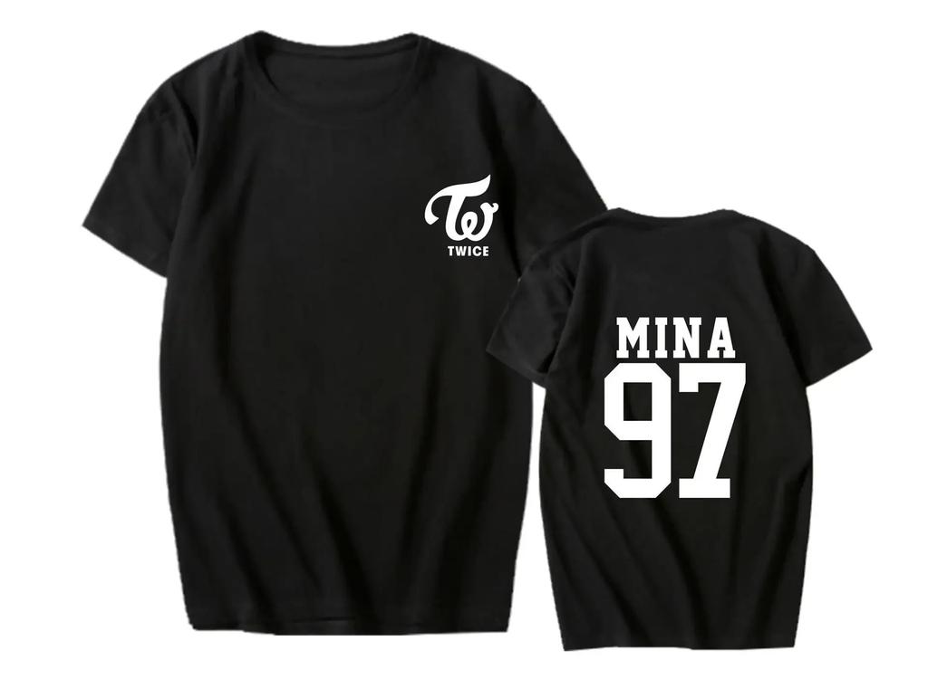 2026 TWICE Lin Nilian MOMO Zhou Tzuyu Mina Koncert Kolem Stejného Tričko s Krátkým Rukávem Trend Dámská Trička