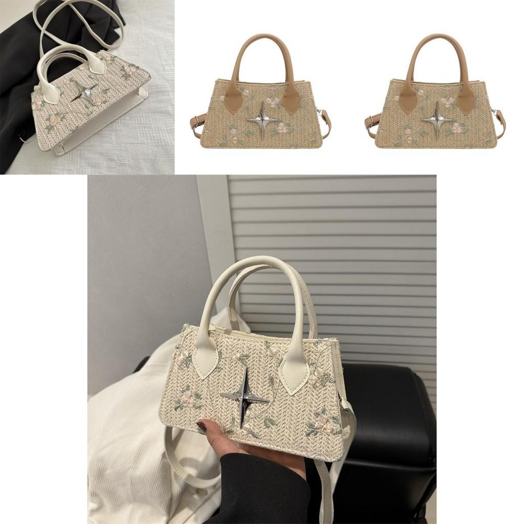 Stylish Woven Pu Small Crossbody Bag With Inner Pocket For Casual Outings