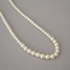 Spring and summer new Korean version small fragrance gradually change the size imitation pearl fashion celebrity temperament necklace collarbone chain