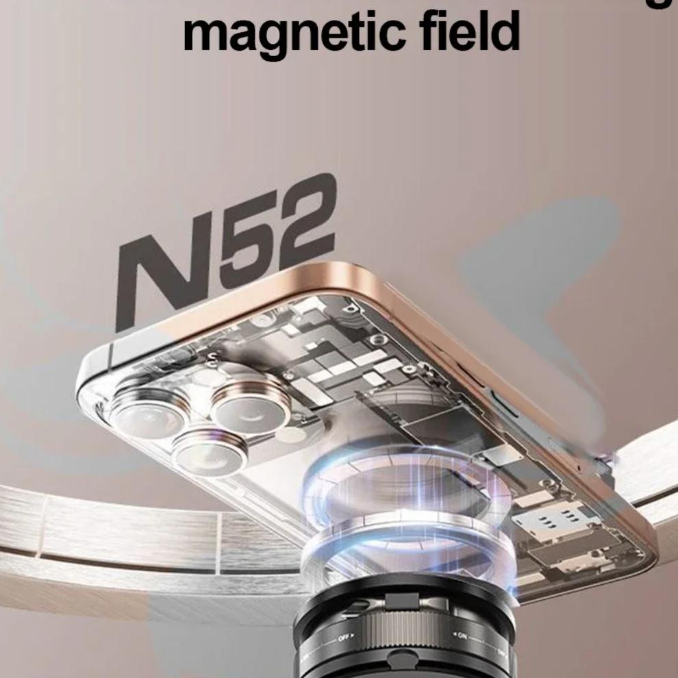 2025 Car Magnetic Phone Holder 720° Rotation Foldable Adjustable Vacuum Suction Cup Stand Bracket Desk Wall For iPhone Tesla