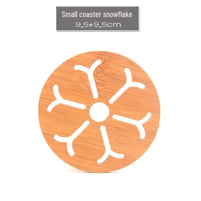 Yimuyijiang Wooden Insulation Pad and Coaster Set