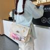 Simple Academic Style Girl Oblique Span Bag Student Large-capacity Messenger Bag Transparent Shoulder Bag