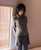 Daibeuinumeon Asymmetry Slim Fit Shirts (Charcoal)