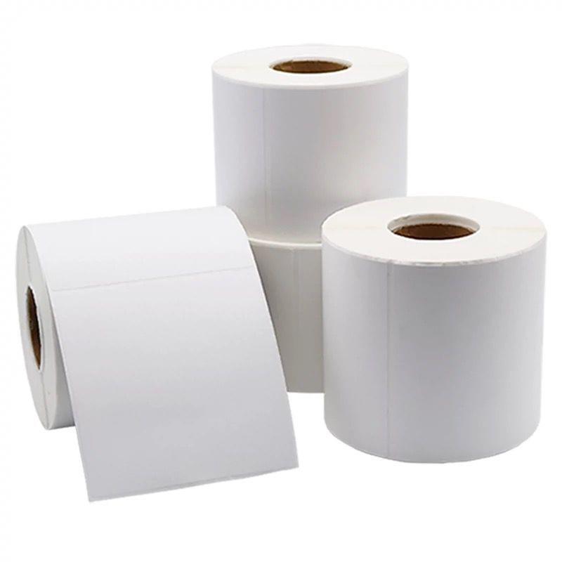 Barcode Label Strip: Self-Adhesive Coated Paper, Blank Printing Stickers, 100*90 to 30*40 Sizes