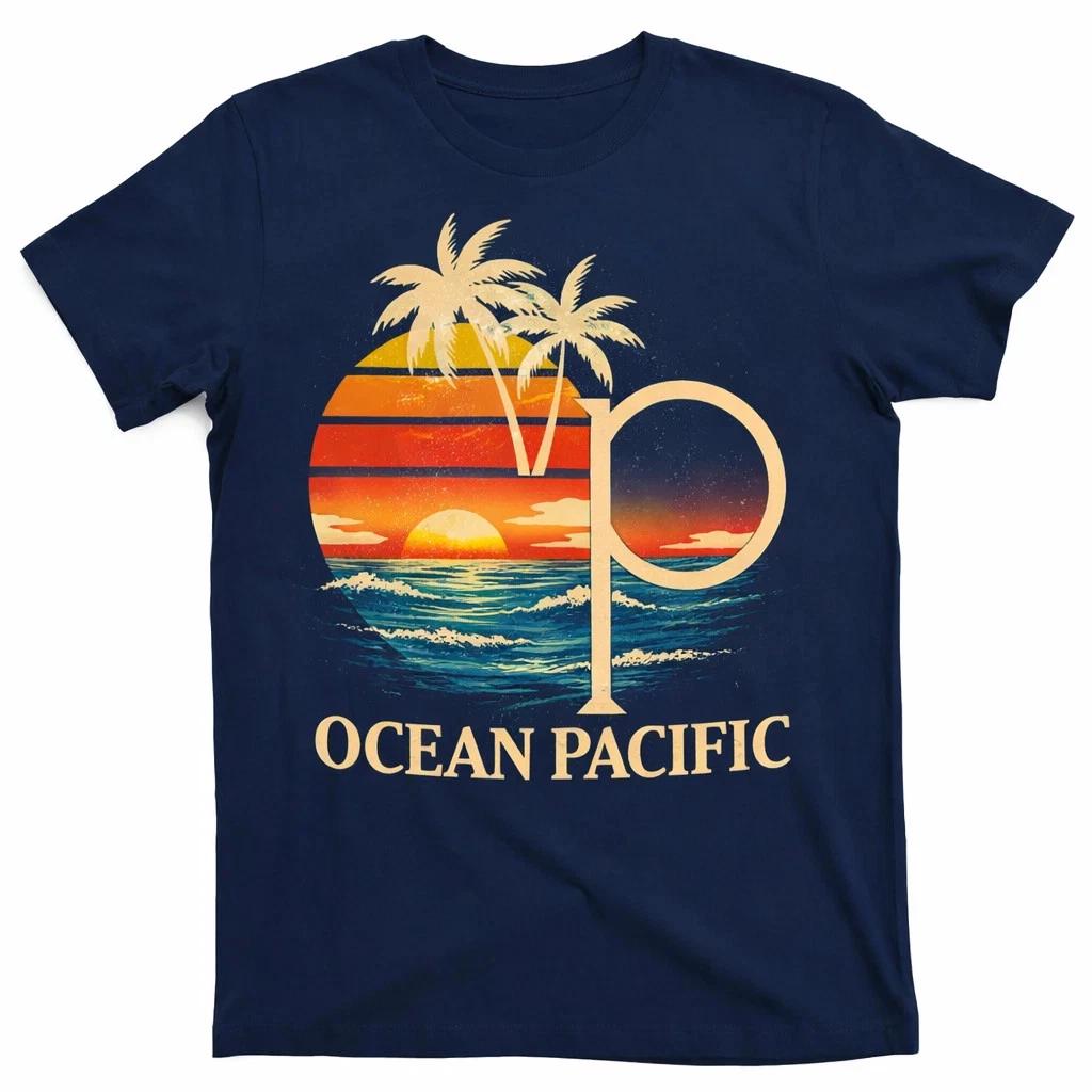 

Ocean Pacific OP Surf Shirt, Vintage 80s Surf Tee, Retro Logo Graphic 3XL