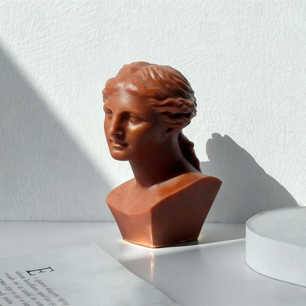 David Shape Silicone Scented Candle Mold DIY 3D Portrait Resin Mould Human Body Gypsum Making Tool Craft Gifts Home Decor