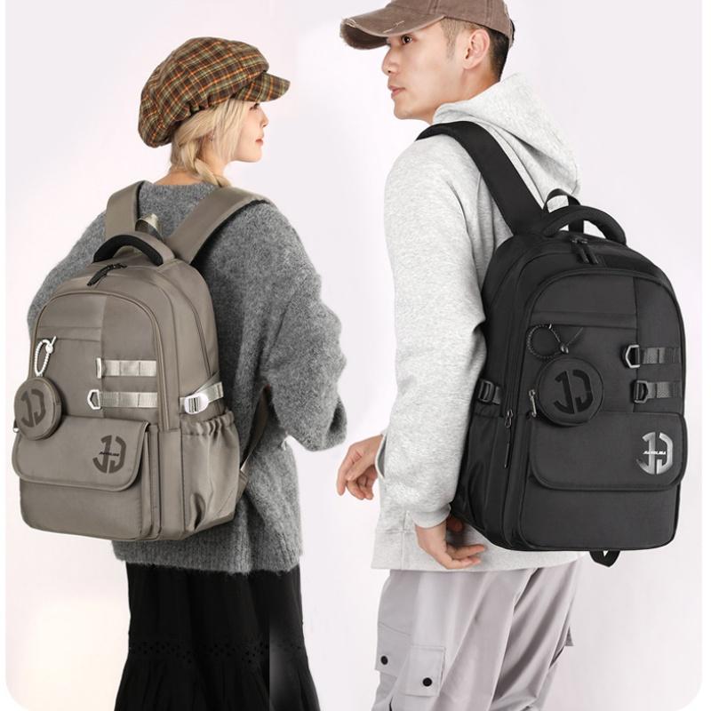New High-end Nylon Junior High School Student School Bags College Boy Large Capacity Waterproof Travel Backpacks Lightweight Wear-resistant Rucksack