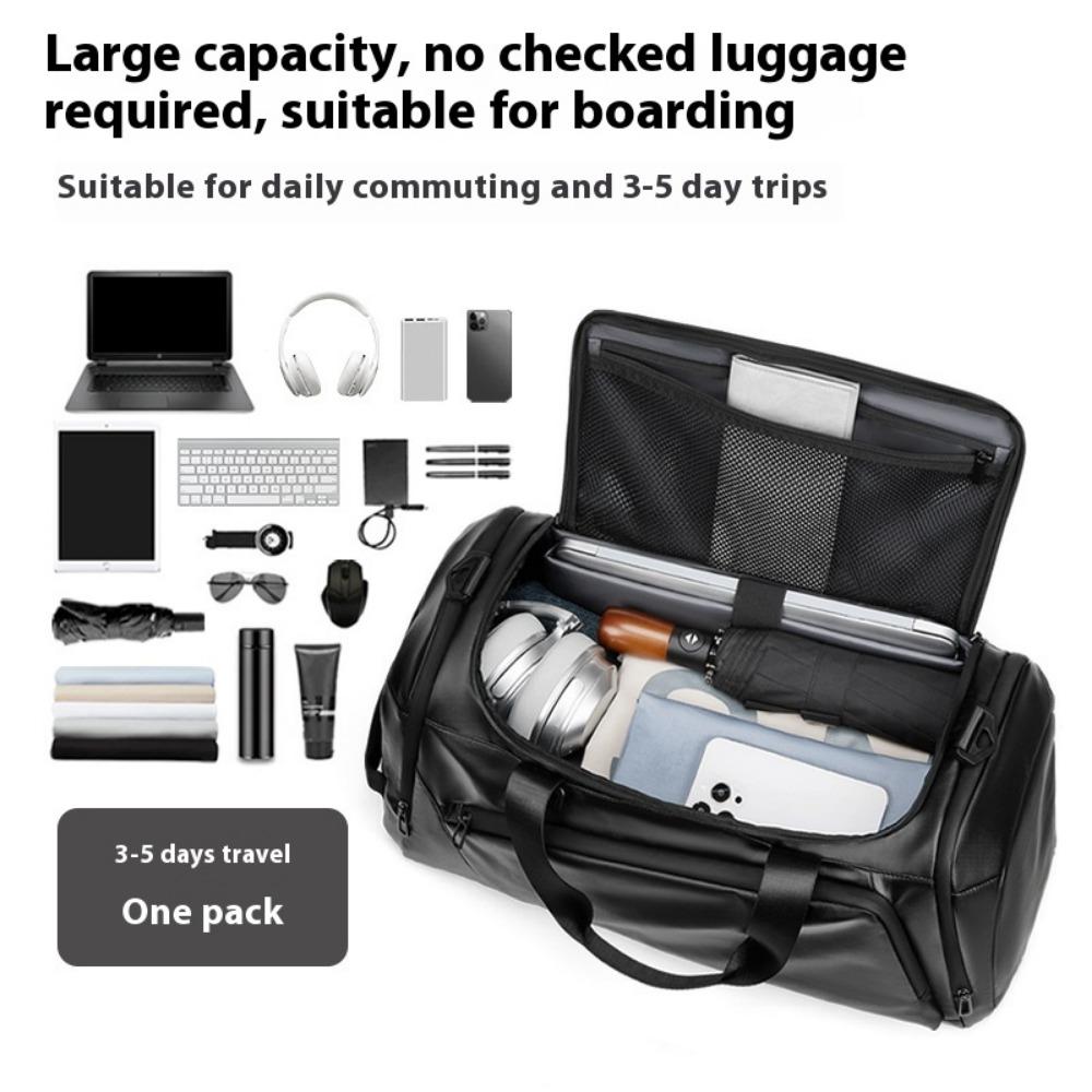 Travel Bag Men's Large-capacity Multi-functional Business Trip Can Cross-body Luggage Bag Dry and Wet Separation Fitness Training Backpack