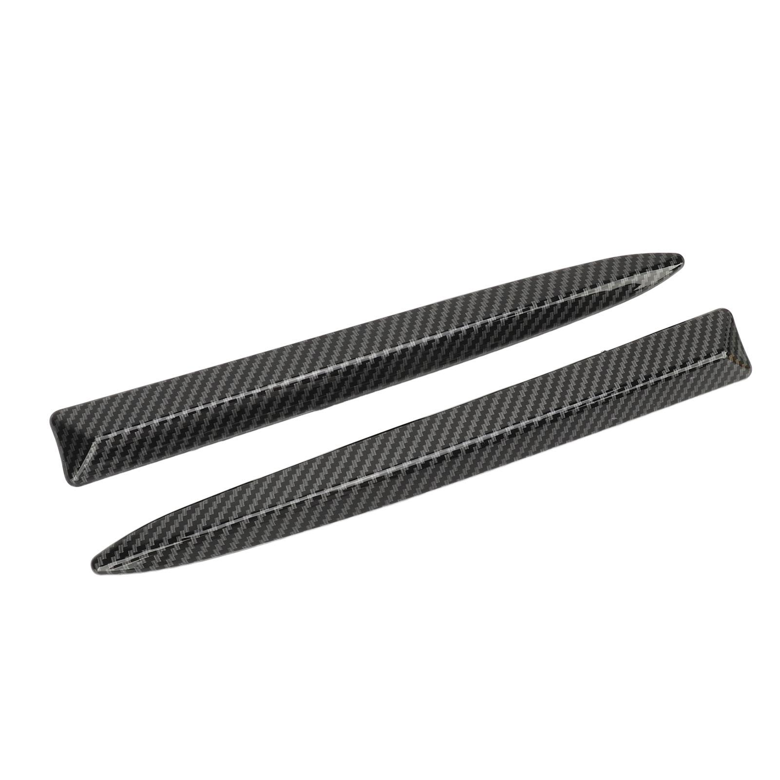 

1 пара молдингов переднего бампера, верхняя накладка 735455041, стиль карбонового волокна, замена полосы верхней решетки