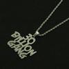 Herren-Hiphop-Diamant-Anhänger-Halskette, Hip-Hop-Persönlichkeit, englischer Buchstabe, Zubehör, Zubehör