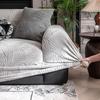 Simple Style Solid Color Sofa Cover New All Inclusive Universal Universal Straight Line One Piece Elastic Sofa Cover