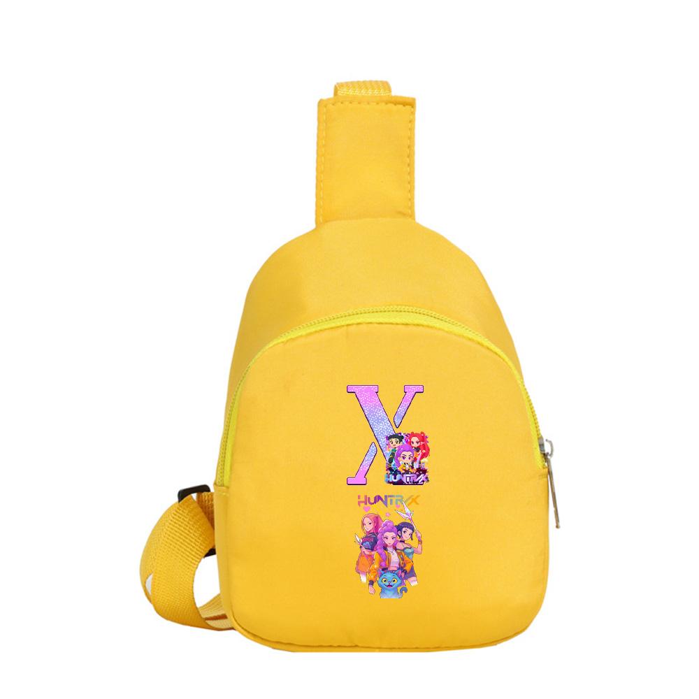 Anime Cartoon K-Pop Demon Hunters Printed Shoulder Bag Crossbody Bag Kawaii Portable Compact Storage Bag Crossbody Pouch Kid Birthday Gift