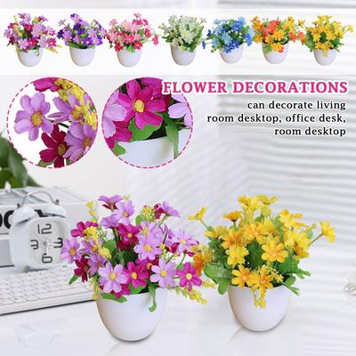 Simulation Green Plant Potted Ornaments Plant Combination Indoor Desktop Ornaments Simulation Artificial Flower Plant Bonsai