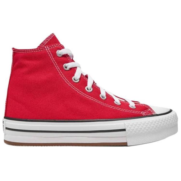 Converse Chuck Taylor All Star EVA LIFT Classic Comfort Durable Lightweight High-top Canvas Shoes for Women In Red and White