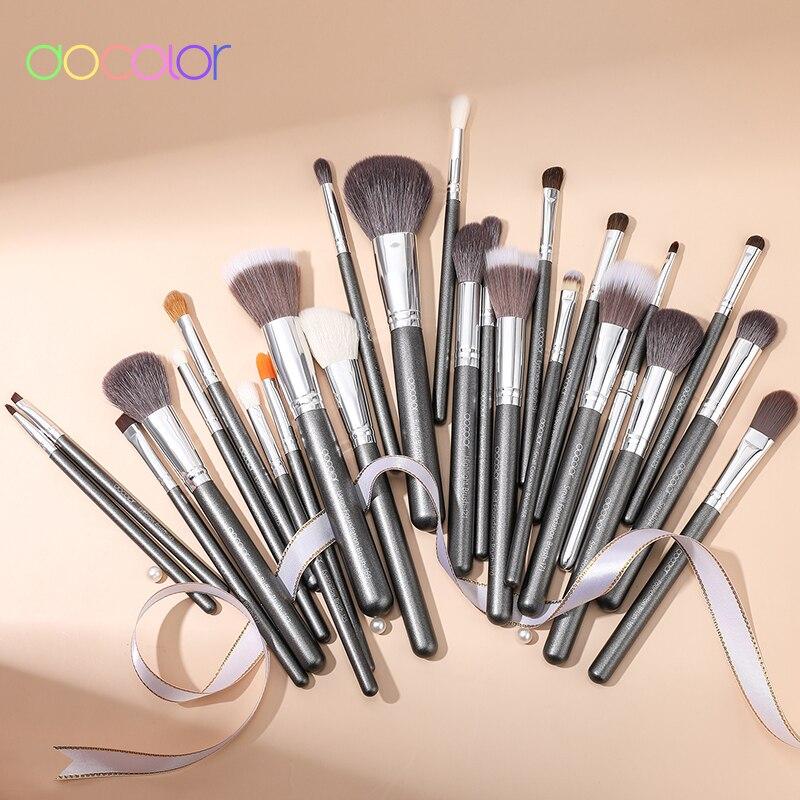 Docolor 25PCS Makeup Brushes Set Foundation Powder Eyeliner Bronzer Brush Pincel Maquiagem Professional Cosmetic Tool